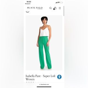 Luxury Black Halo Isabella Pant SOLD OUT in small NWOT blogger fav! Send offers!